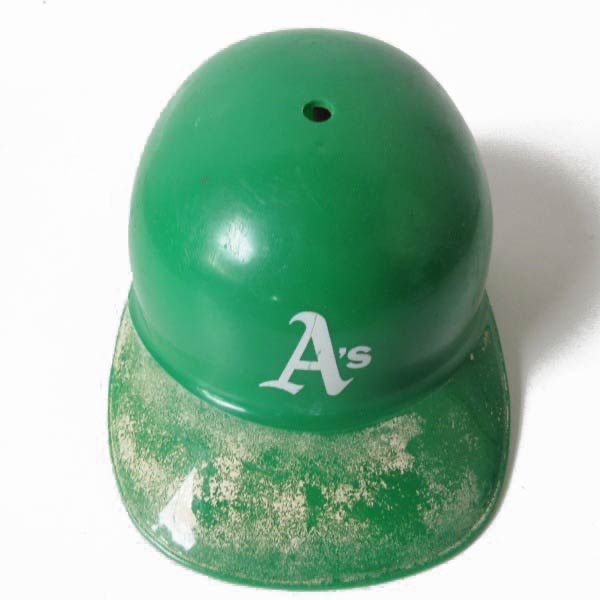 MLB A s オークランド アスレチックス ヘルメット 緑系 観賞用 ディスプレイ ビンテージ SPORTS D 128
