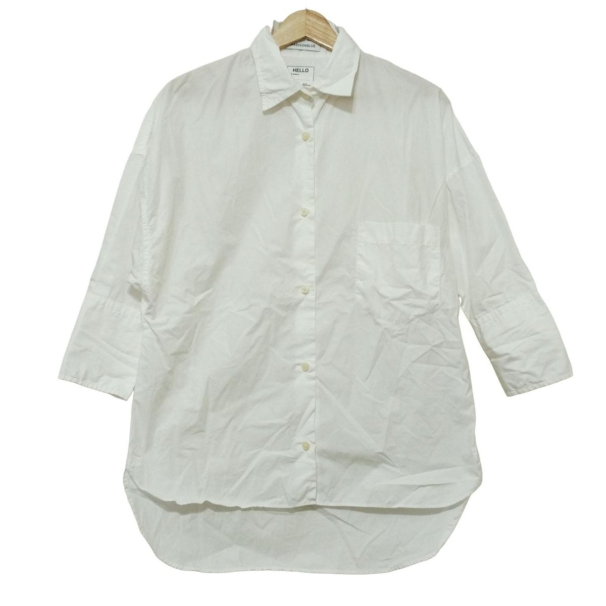 MADISON BLUE マディソンブルー 七分袖シャツブラウス サイズ01 S レディース 白