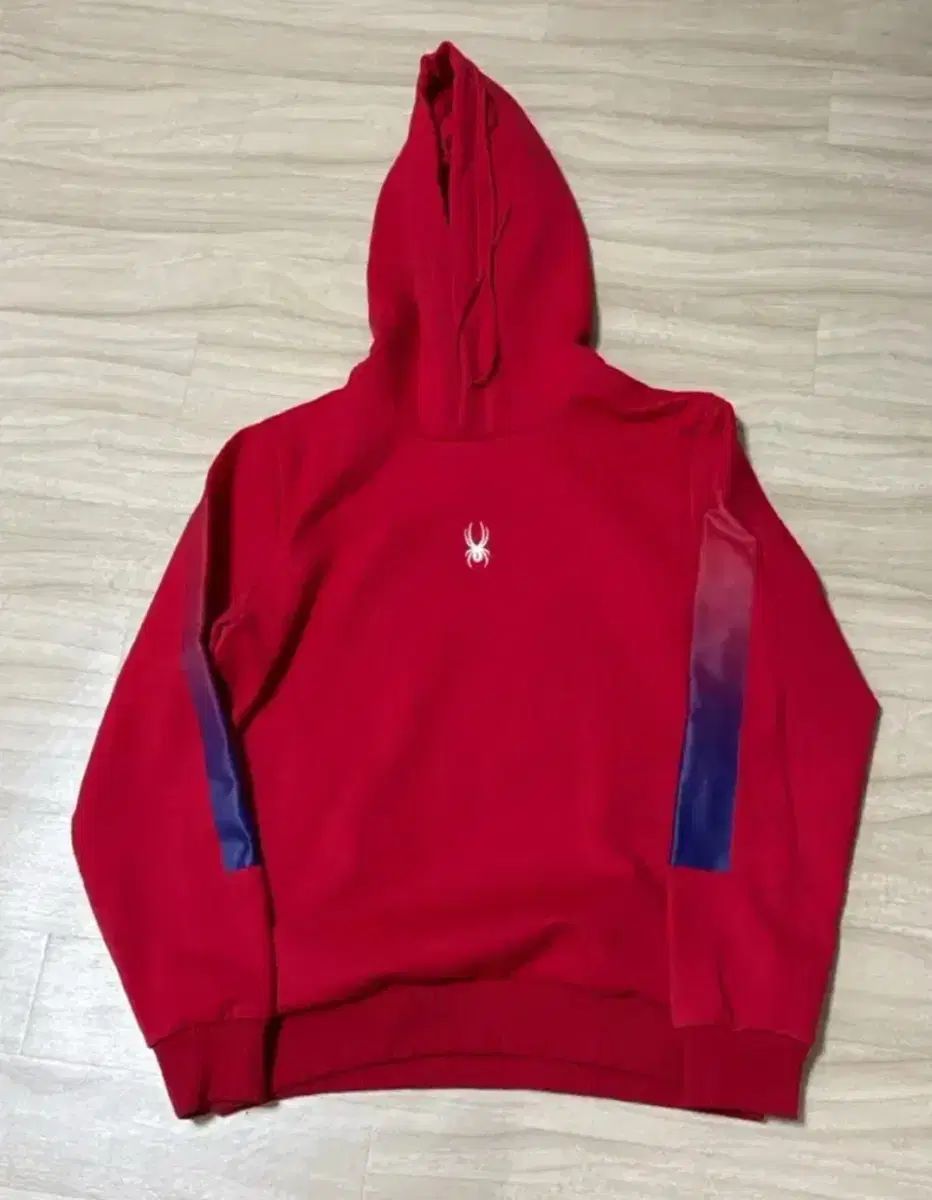 メンズ スパイダー 起毛 赤 フーディー Tシャツ 95 m