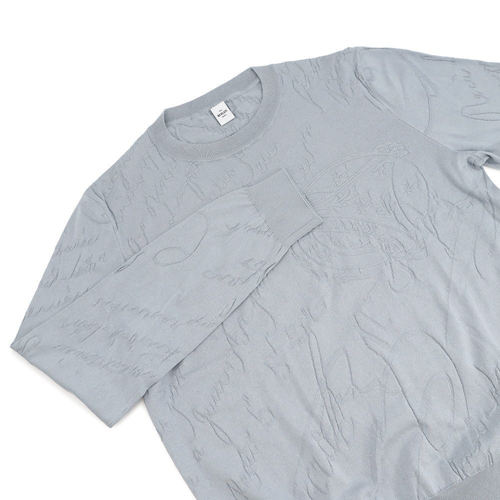 ベルルッティ セーター ダイアゴナル スクリット セーター シルク