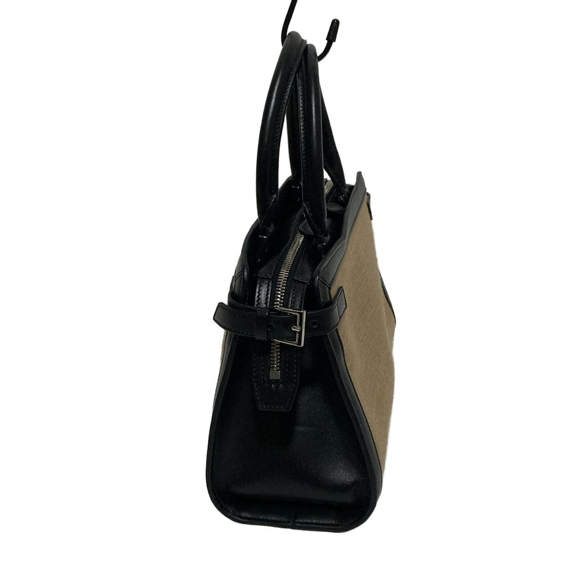 FOXEY(フォクシー) ハンドバッグ - ベージュ×黒 レザー - メルカリ