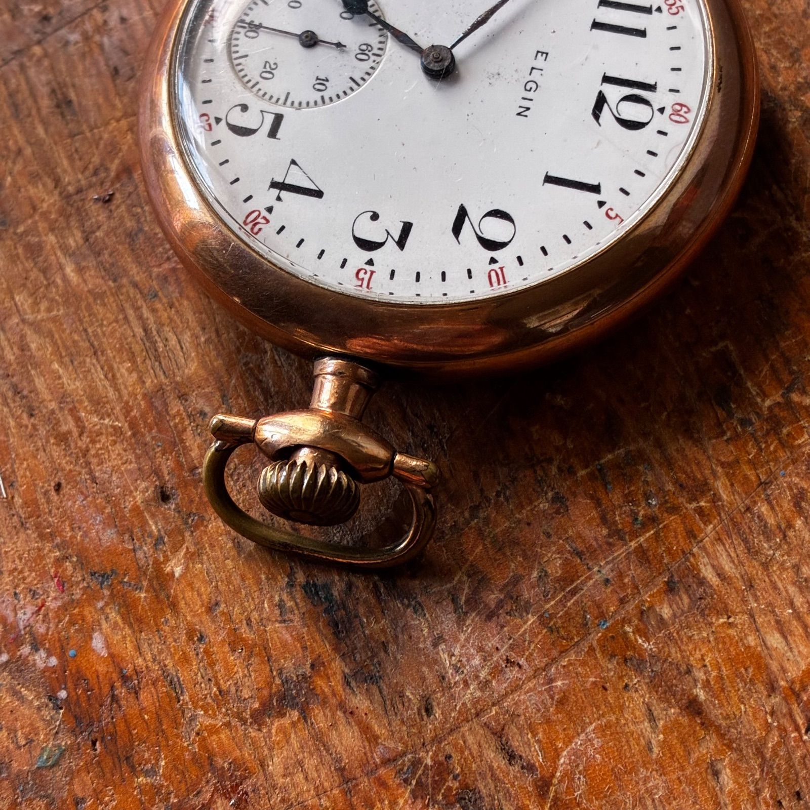  品 エルジン ELGIN アンティーク 懐中時計 懐中時計 腕時計(アナログ)