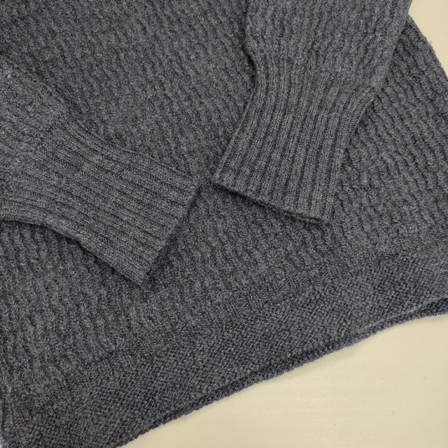 45R/45rpm 908ガンジーセーター 定価53900円 ウール ニット ネイビー