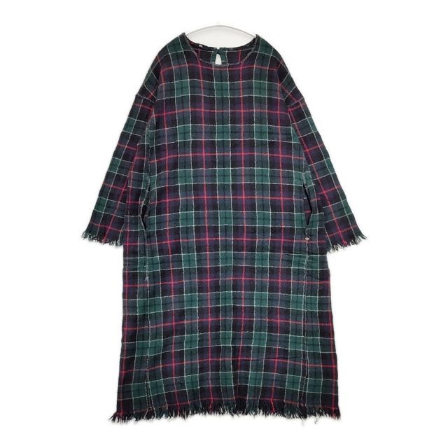 45 R rpm フロートタータンチェックワンピース ドレス 定価55000円 ワンピース グリーン ネイビー レディース フォーティーファイブアールピーエム 5 1205 T∞