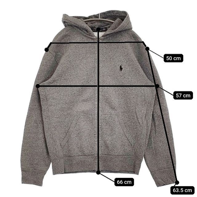 メンズ POLO RALPH LAUREN ジップアップ 裏起毛 スウェット パーカー