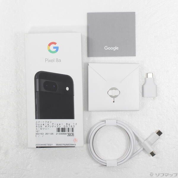 中古品〕 Google Pixel 8a 128GB オブシディアン G576D SIMフリー【198