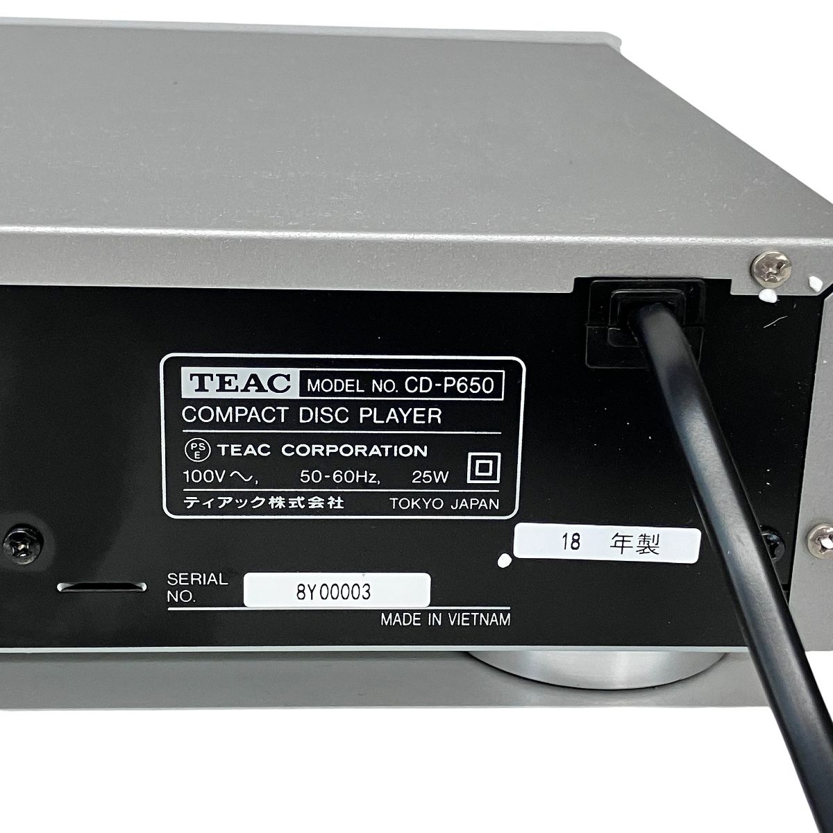 TEAC　ティアック　CDプレーヤーCD-P650-R/S TEAC ティアック CD-P650 CDプレーヤー USB 2018年製 音響機器