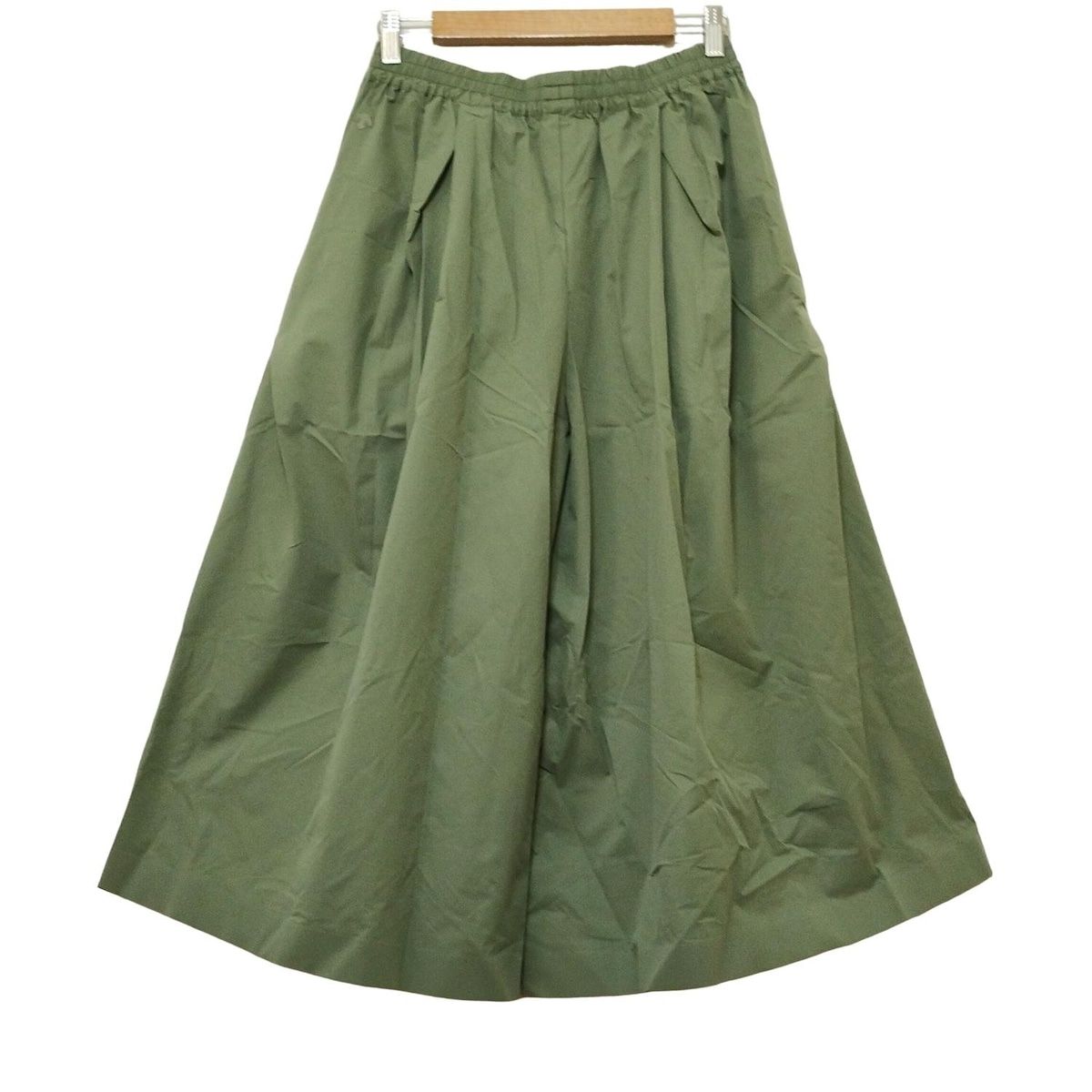 DESCENTEALLTERRAIN デサントオルテライン パンツ サイズM レディース - カーキ フルレングス ウエストゴム Plantationコラボ