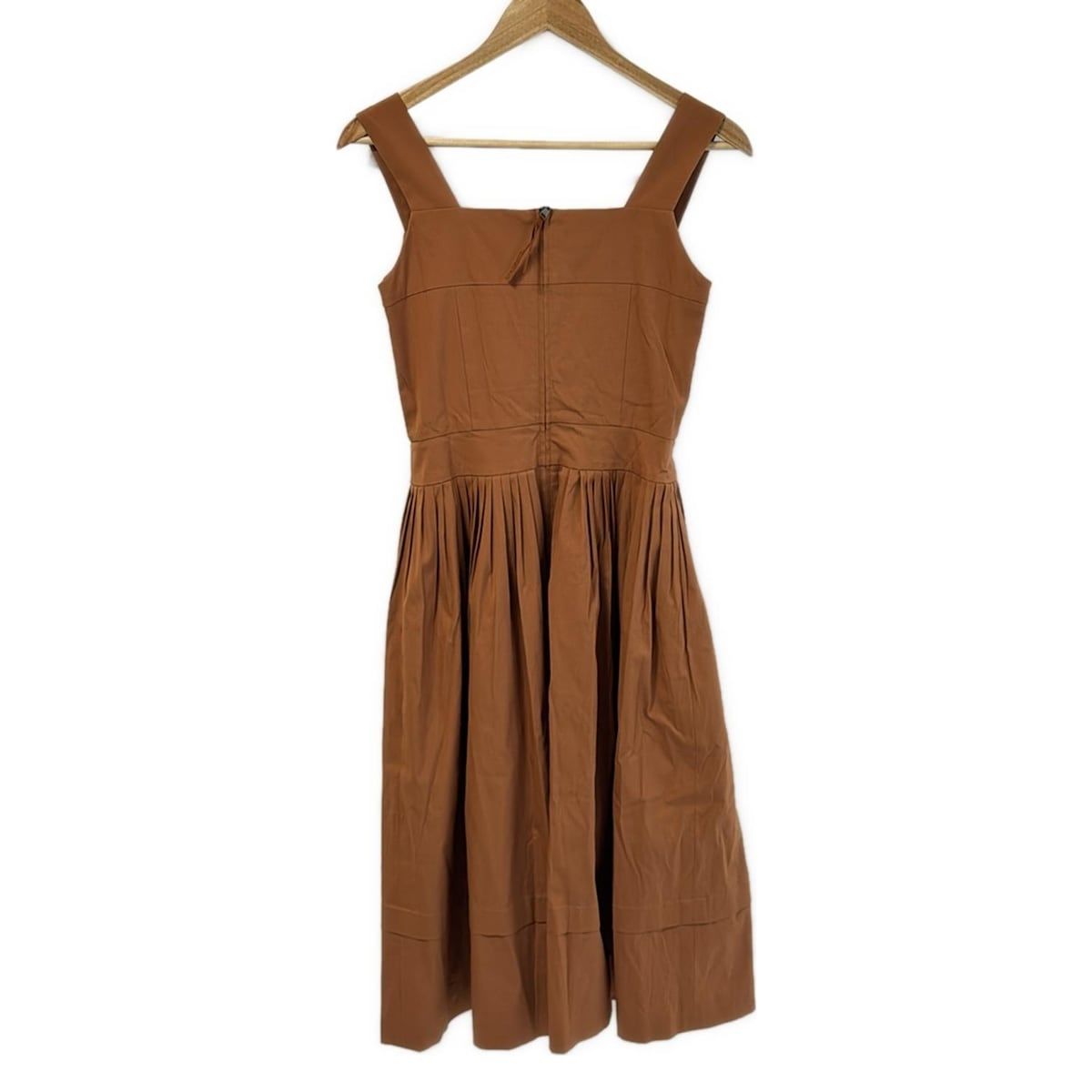 FOXEY フォクシー ワンピース サイズ38 M レディース - 38375 ライトブラウン ノースリーブ ロング