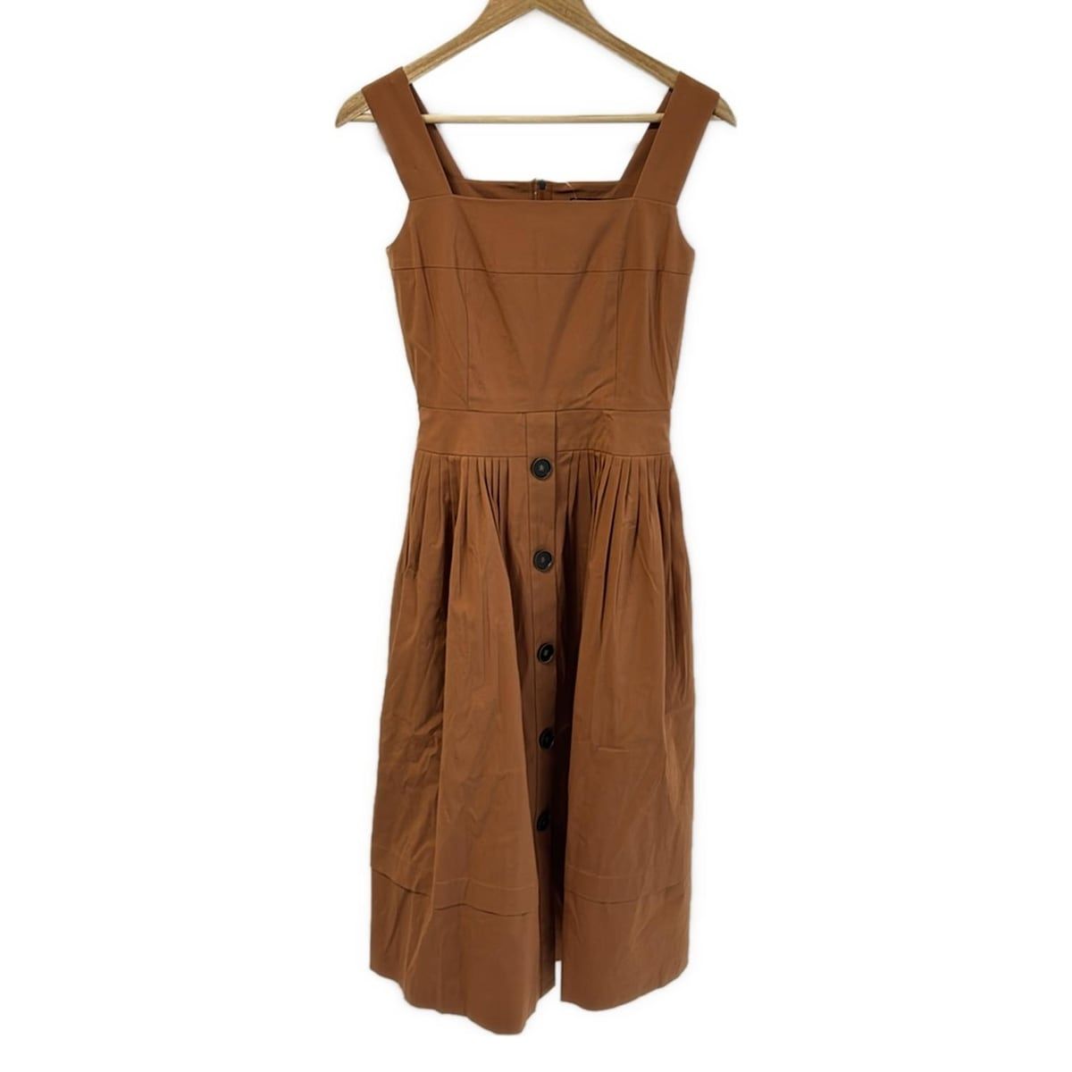 FOXEY フォクシー ワンピース サイズ38 M レディース - 38375 ライトブラウン ノースリーブ ロング