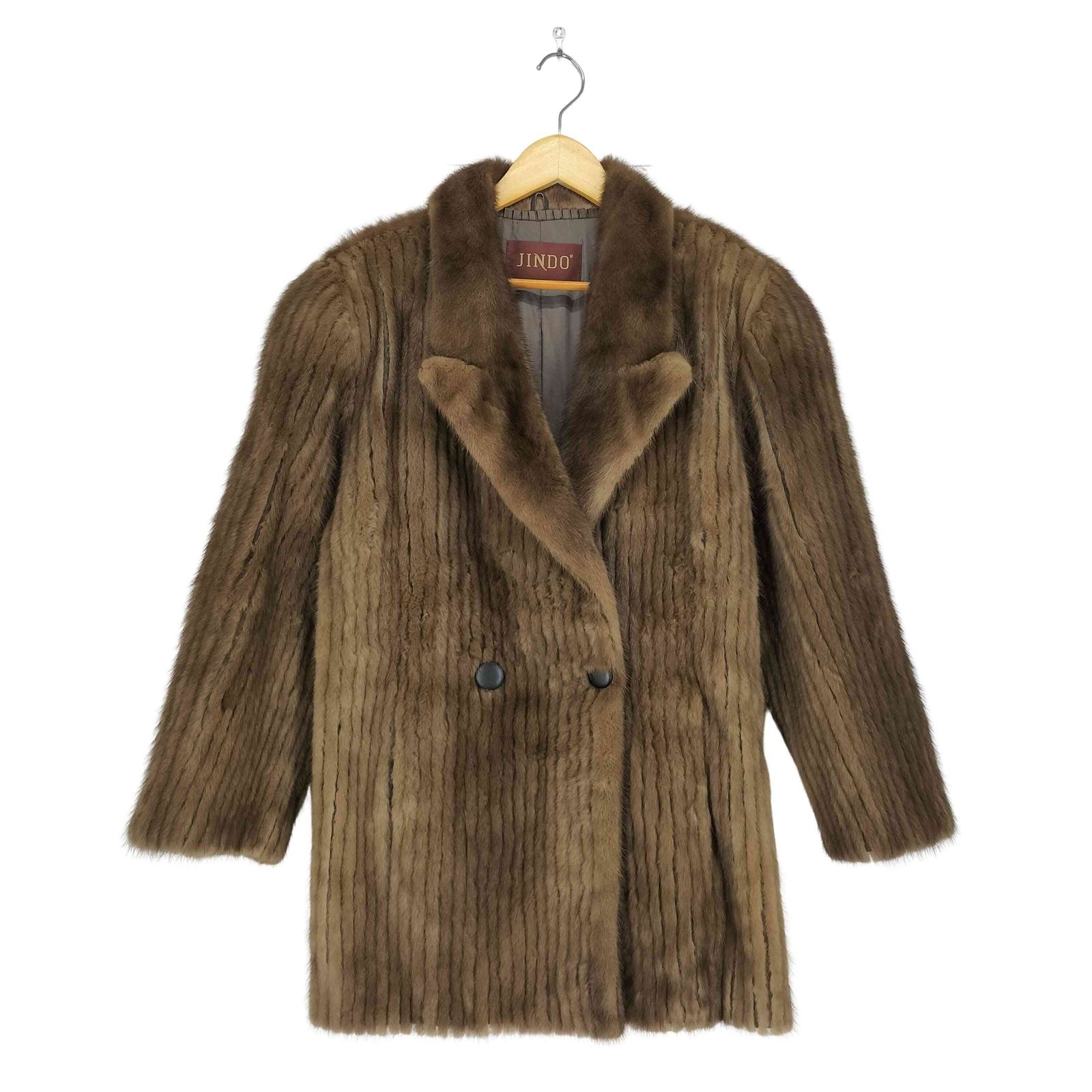 中古】SAGA MINK サガミンク Jindo ミンクコート ブラウン 毛皮