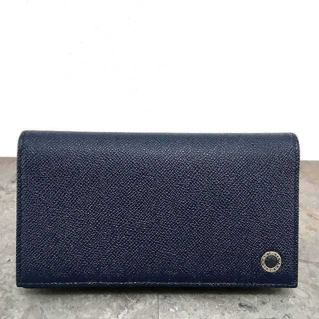 463 み BVLGARI 長財布 283811 ネイビー き