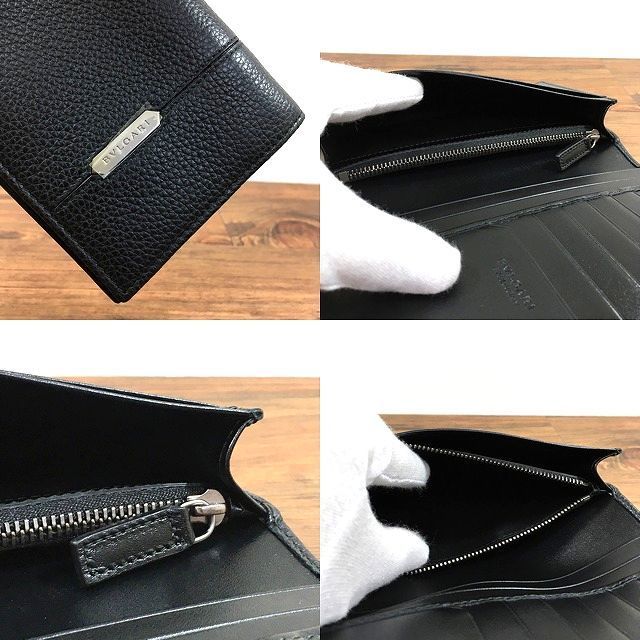 222 送料込み！ 未使用品 BVLGARI 長財布 284708 オクト ブラック 箱 