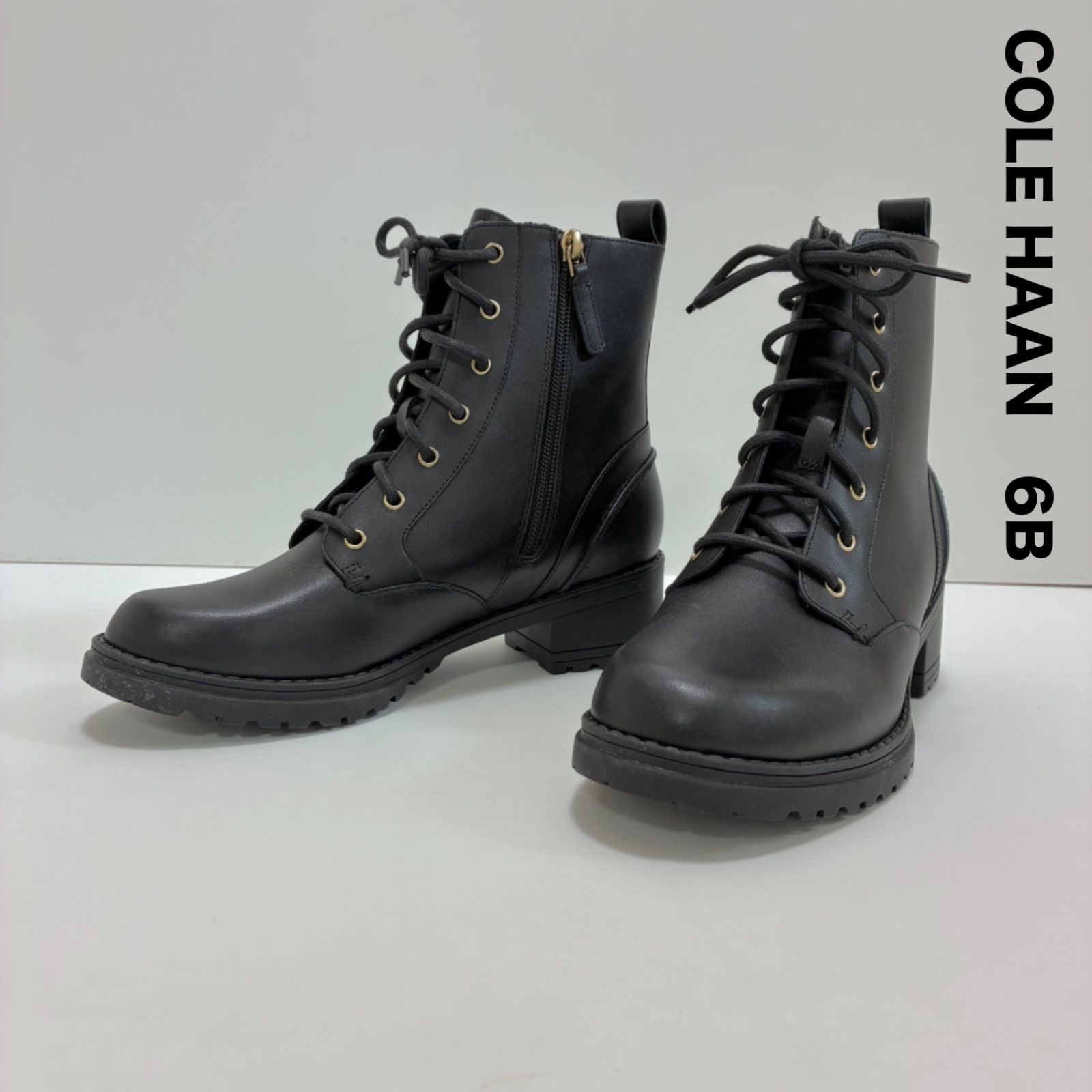 美品☆COLE HAAN コールハーン☆レースアップサイドジップショート