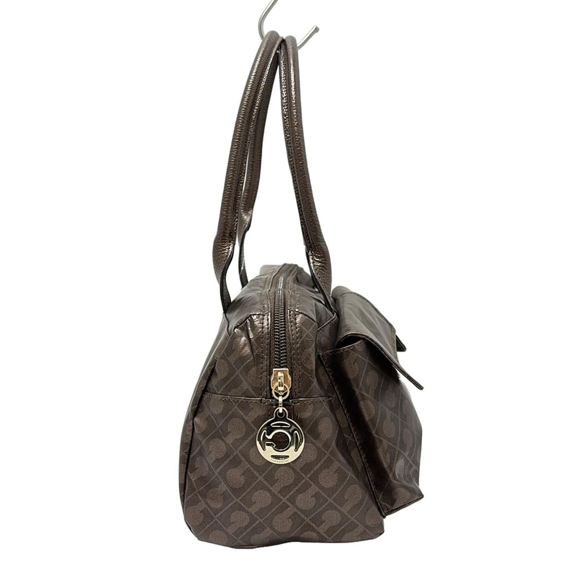 GHERARDINI(ゲラルディーニ) ハンドバッグ - ダークブラウン レザー