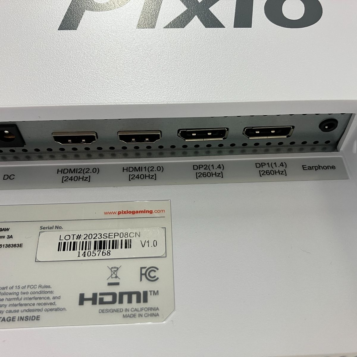 Pixio PX259 Prime White PX259AW 24.5インチ ゲーミングモニター