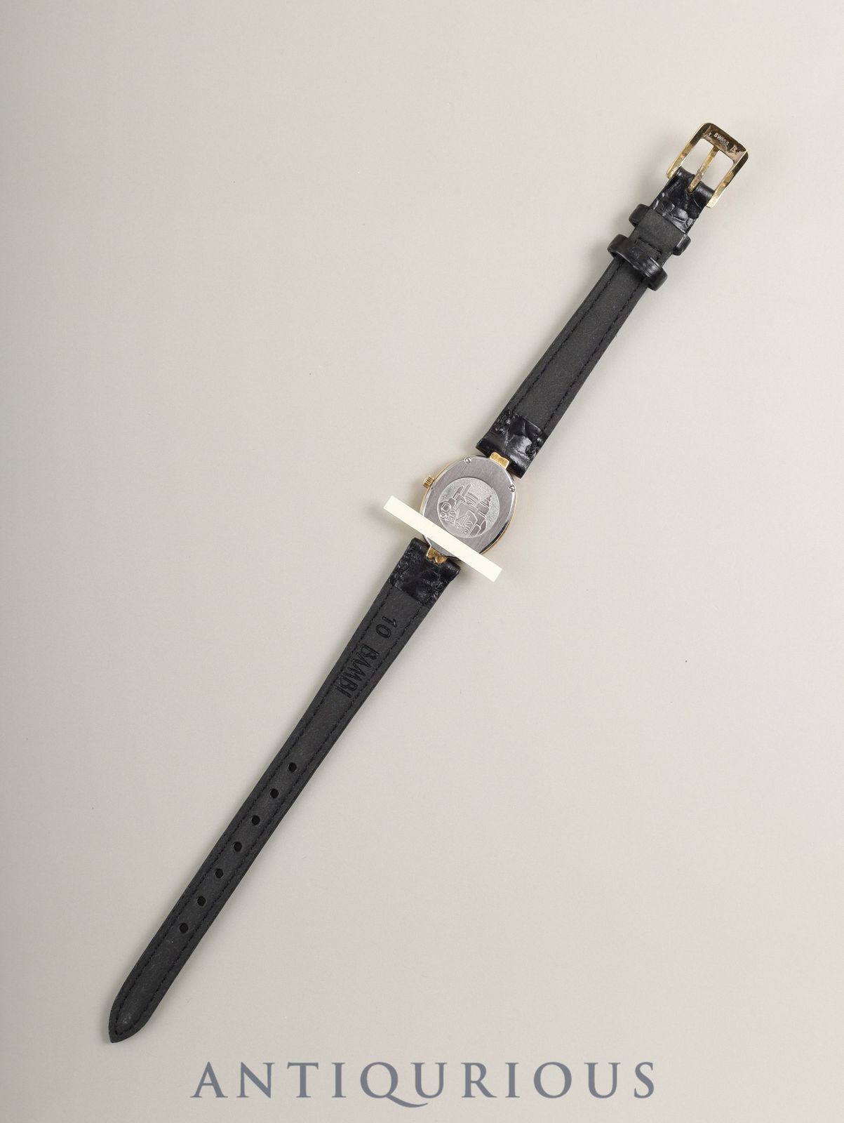  オメガ デ ヴィル 595.0069 クォーツ Cal.1450 SS GP 革 尾錠 ホワイト文字盤 オーバーホール済み 手巻き時計 腕時計(アナログ)