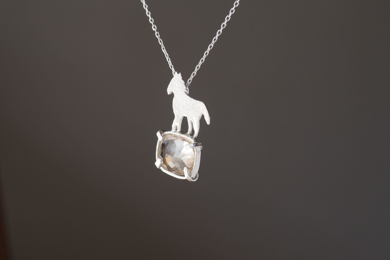 equus ルチルクォーツとシルバーのネックレス silver 925 ◼pivo◼2460