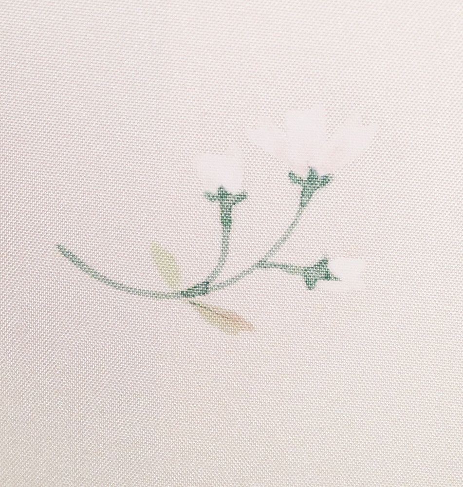 白山紬 訪問着 袷 正絹 ピンク 桜 SSサイズ ki31479 美品 お洒落訪問着