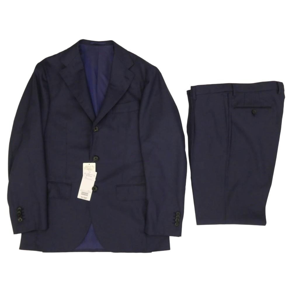 ブリッラ ペル イル グスト Brilla per il gusto 24-17-0225-015 ウールツイル ヘリンボーン スーツ 3 B テーラードジャケット ネイビー系 48