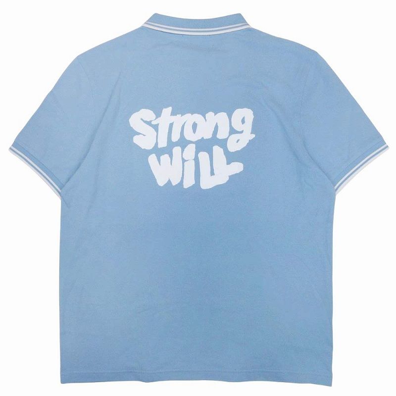 25 ss コムデギャルソンシャツ × フレッドペリー COMME des GARCONS SHIRT FRED PERRY グラフィックプリント 鹿の子 ポロシャツ カットソー トップス 半袖 ロゴ刺繍 ライン コットン FO-T 502 サイズXL