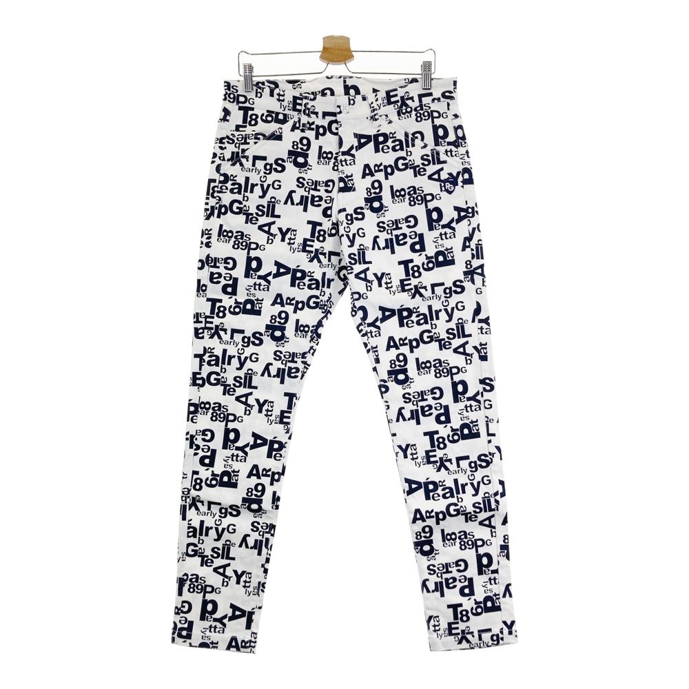 サイズ 5 PEARLY GATES パーリーゲイツ パンツ 総柄 ホワイト系 ゴルフウェア メンズ ストスト