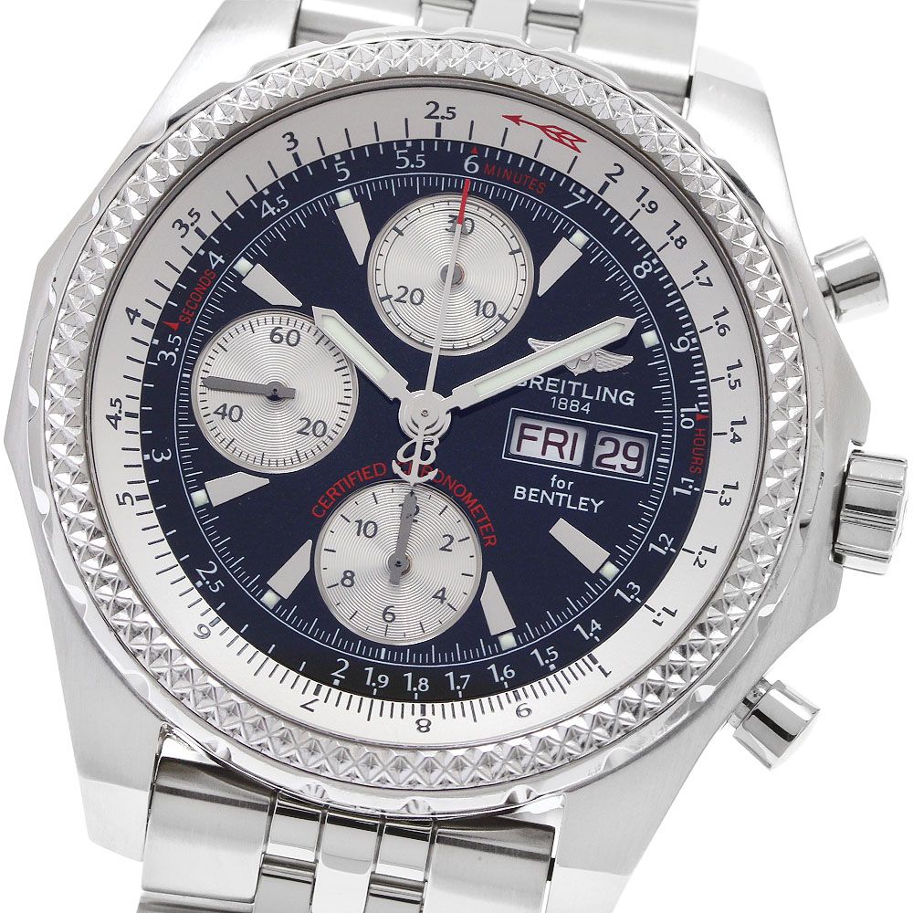 ブライトリング A 13363 ベントレー GT レーシング クロノグラフ デイデイト 自動巻き メンズ _930788