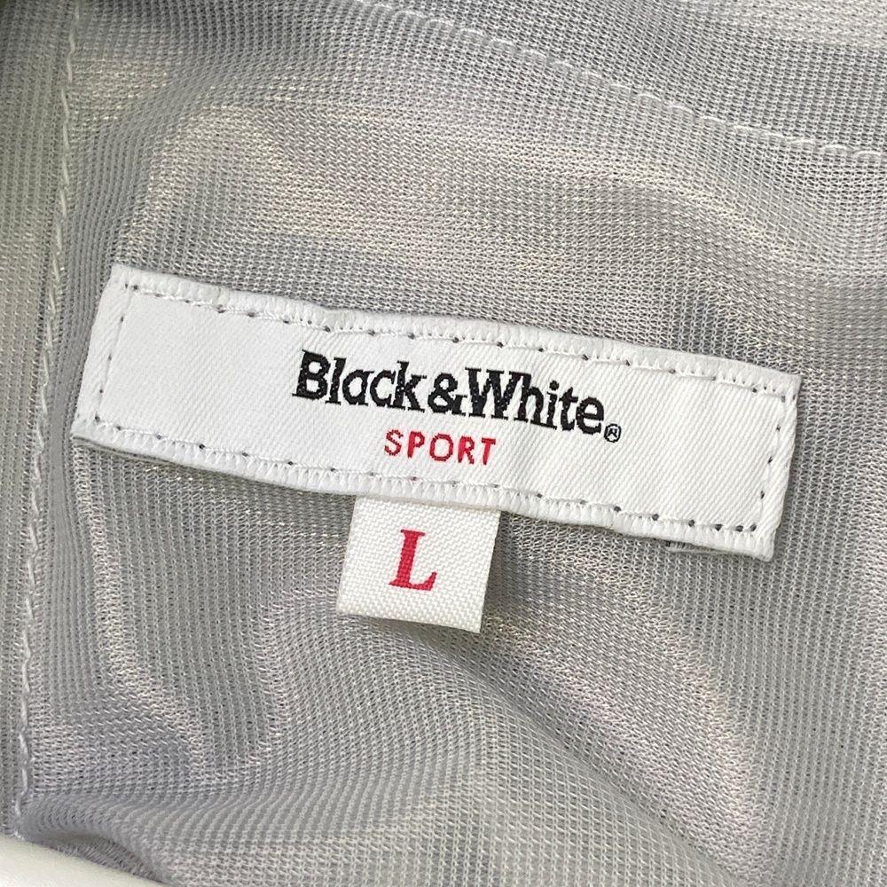 サイズ：L BLACK&WHITE ブラックアンドホワイト ストレッチパンツ