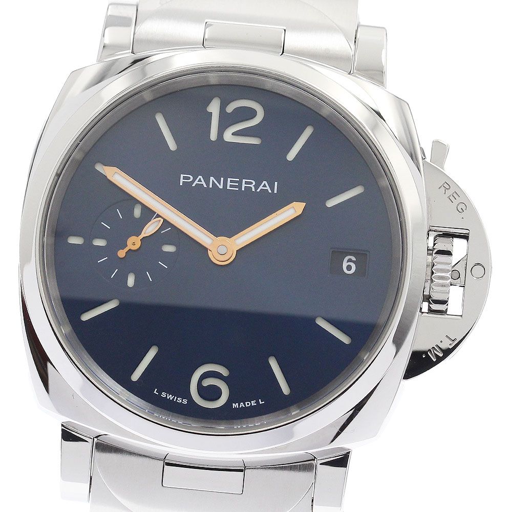 パネライ PANERAI PAM01123 ルミノール ドゥエ デイト 自動巻き メンズ 美品 箱・保証書付き_923418