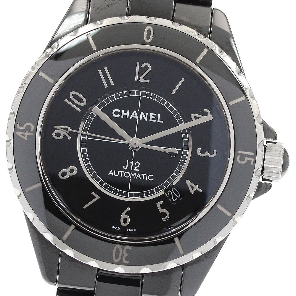 シャネル CHANEL H 2980 J 12 42 MM ブラックセラミック 自動巻き メンズ _931831