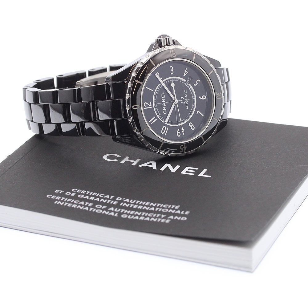 シャネル CHANEL H 2980 J 12 42 MM ブラックセラミック 自動巻き メンズ _931831