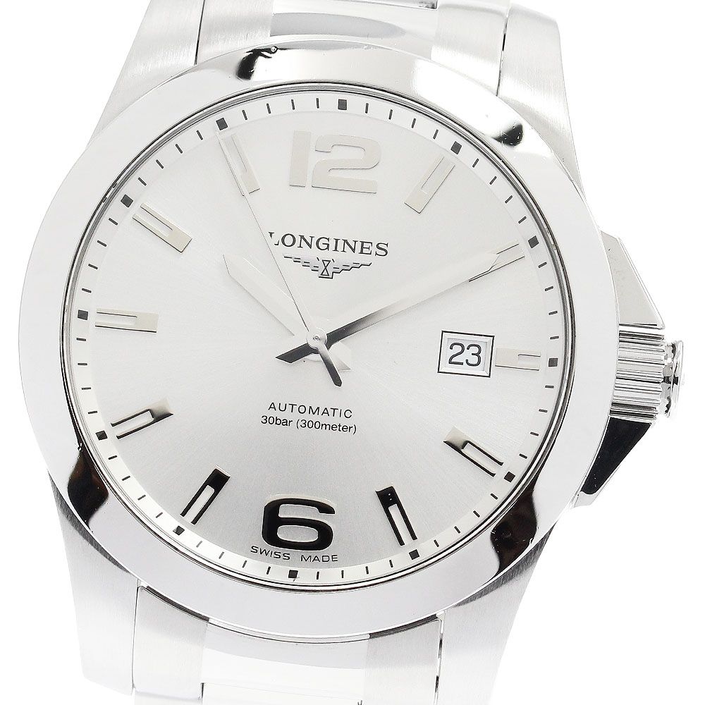 ロンジン L 3.777.4 コンクエスト デイト 自動巻き メンズ き_922877