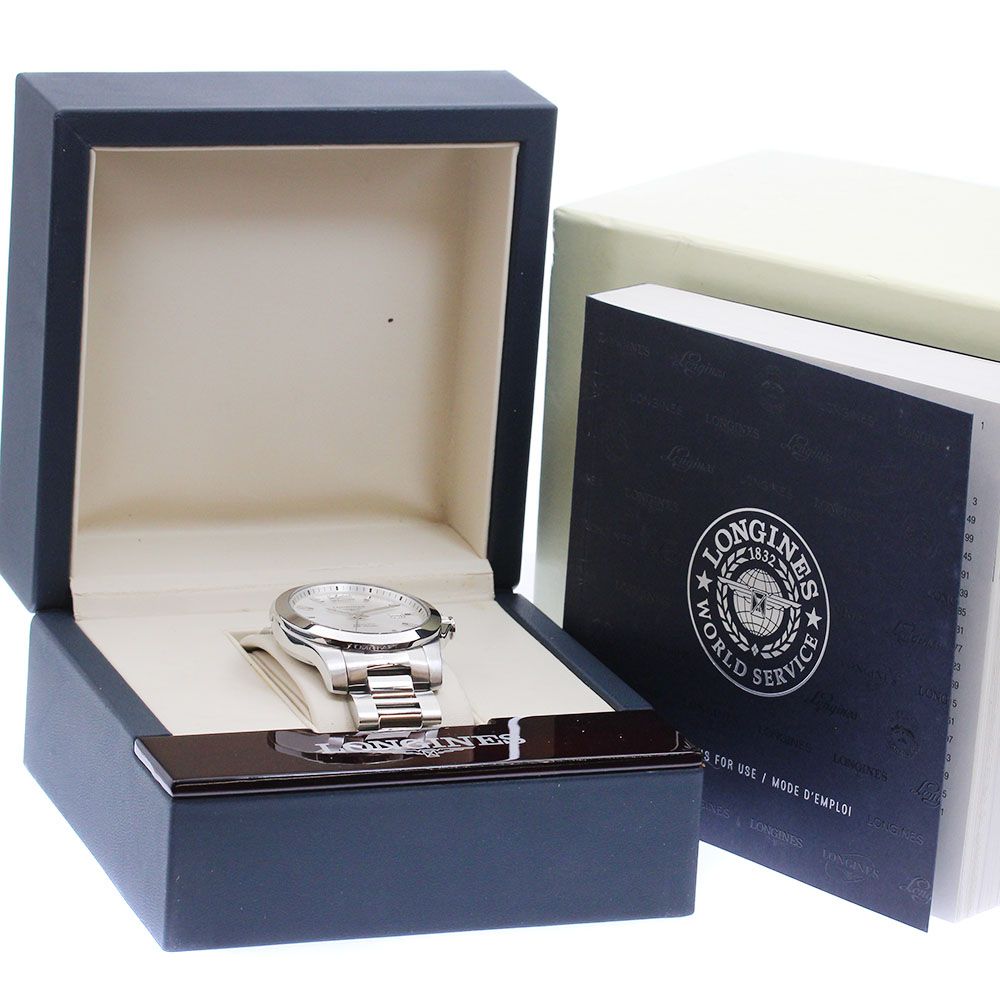 ロンジン L 3.777.4 コンクエスト デイト 自動巻き メンズ き_922877