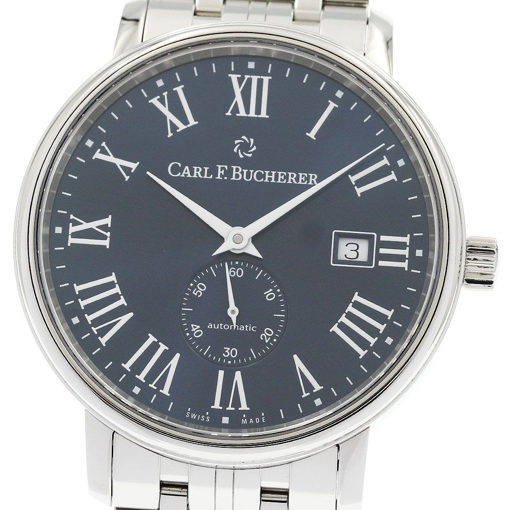 カール F ブヘラ CARL 00 10321 08 51 21 アダマビ デイト スモールセコンド 自動巻き メンズ _918443