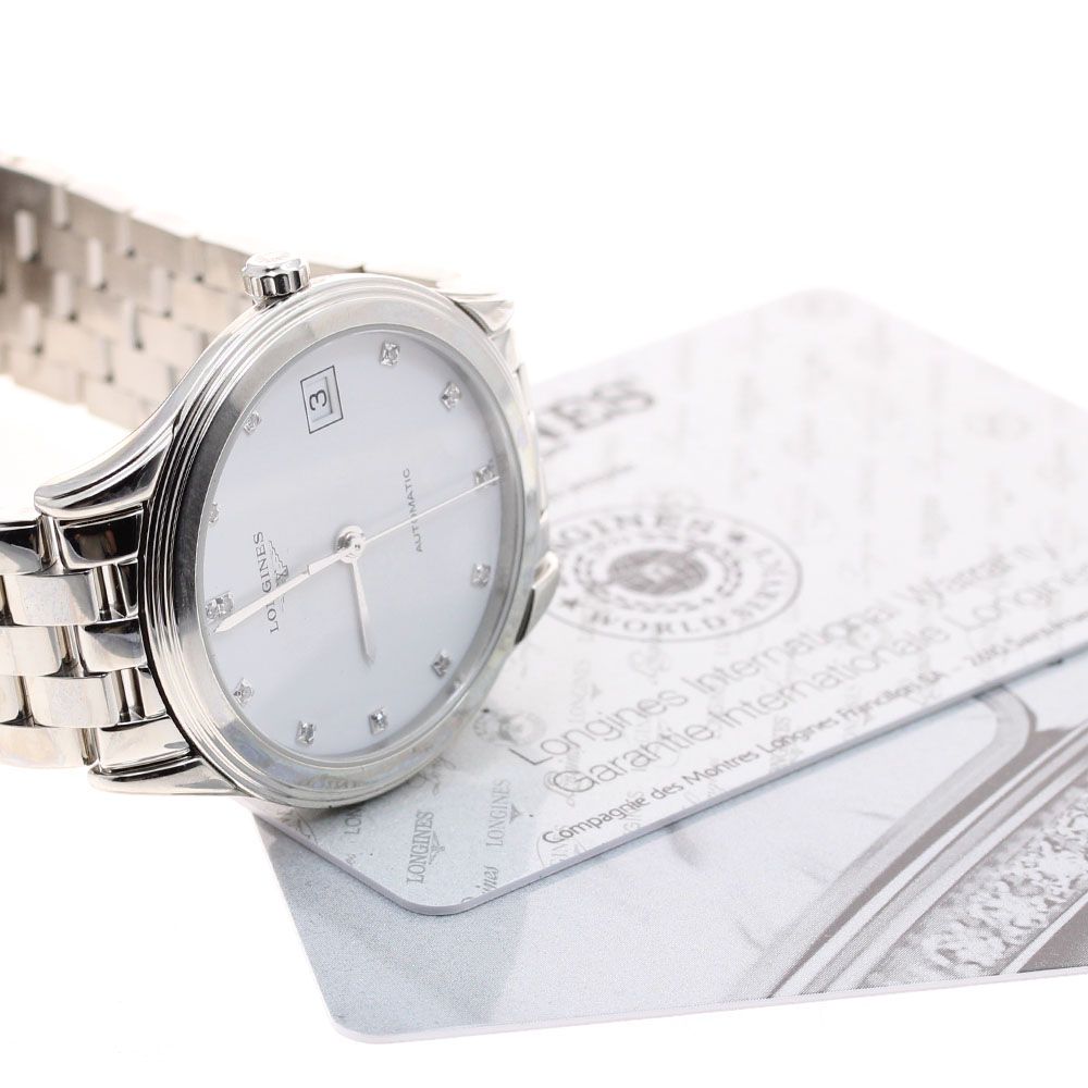 ロンジン LONGINES L4.774.4 フラッグシップ デイト 12Pダイヤ 自動