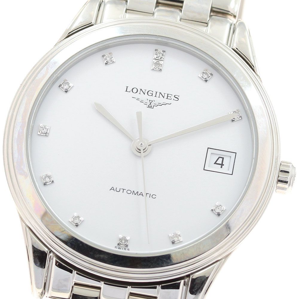 ロンジン LONGINES L4.774.4 フラッグシップ デイト 12Pダイヤ 自動