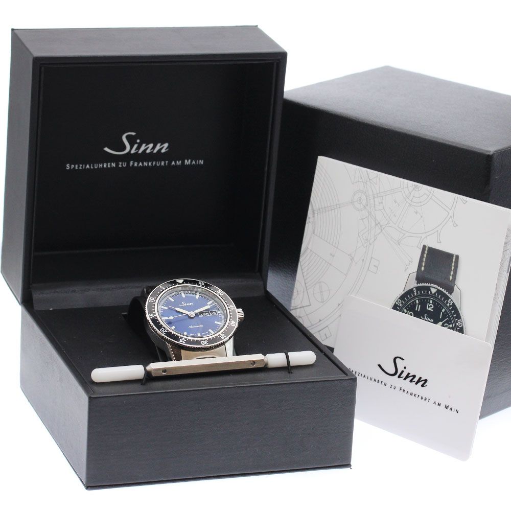ジン Sinn 104.ST.SA.IB 104 デイデイト 自動巻き メンズ 箱 保証書付き_931891
