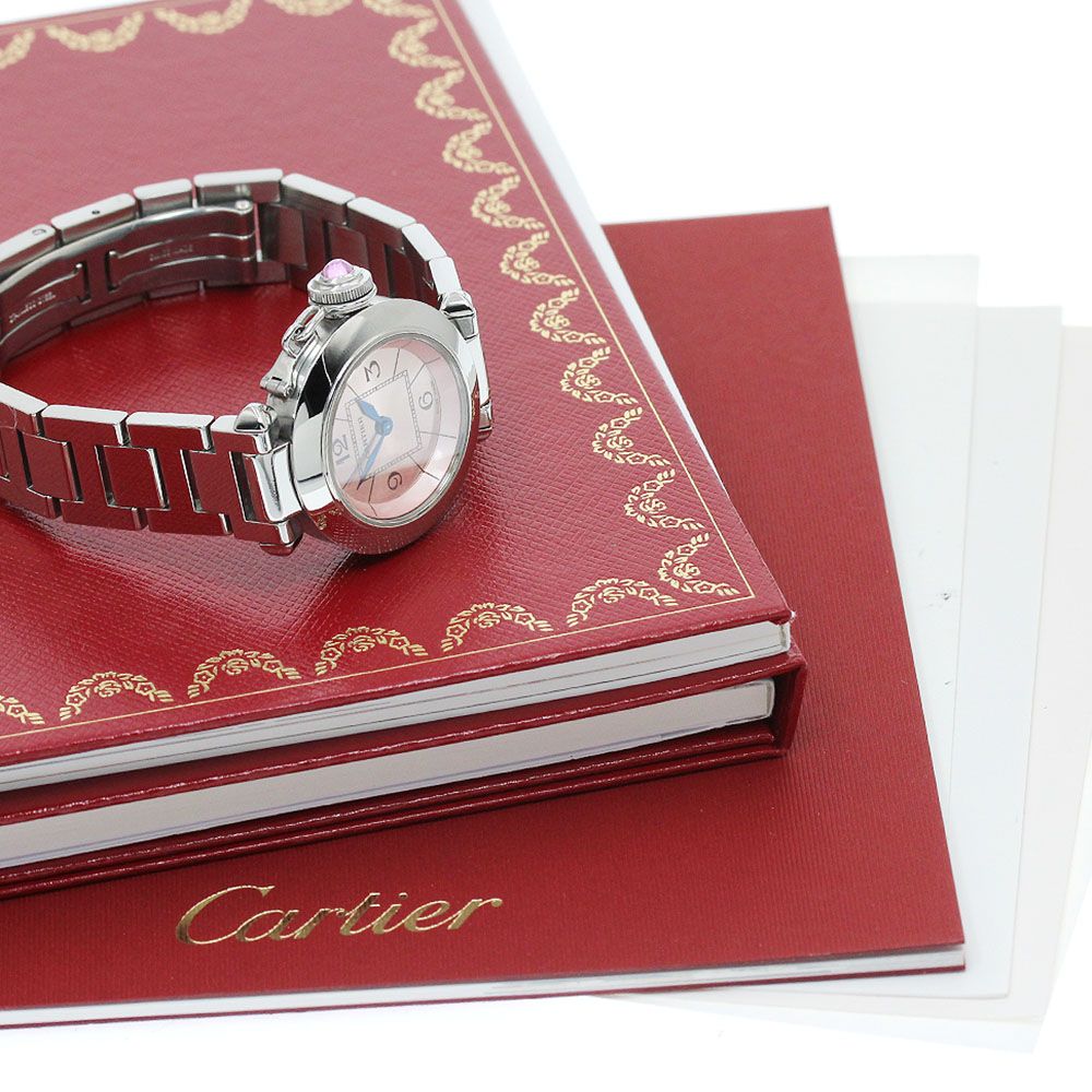 カルティエ CARTIER ミスパシャ クォーツ レディース 保証書付き_923021