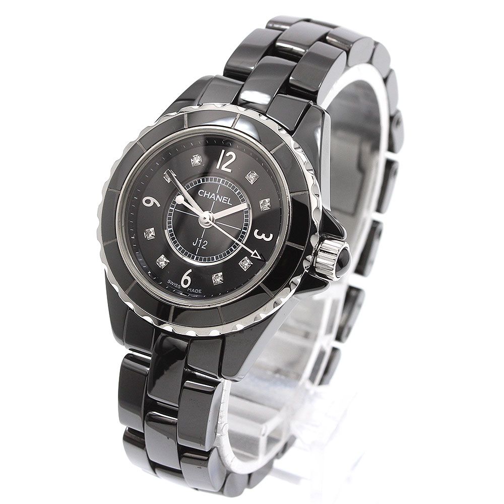 シャネル CHANEL H 2569 J 12 8 Pダイヤモンド クォーツ レディース _922658