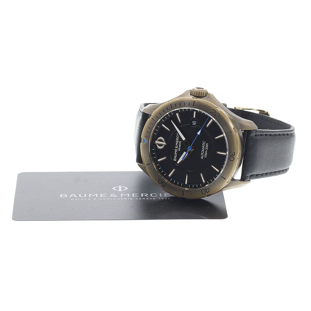 ボーム＆メルシェ Baume - Mercier クリフトン クラブ ブロンズ デイト 自動巻き メンズ 保証書付き_930960
