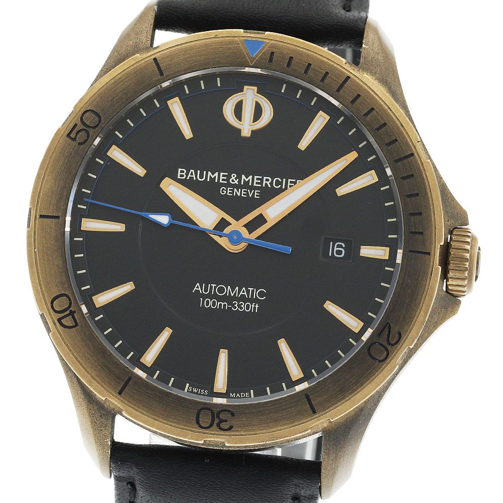 ボーム＆メルシェ Baume - Mercier クリフトン クラブ ブロンズ デイト 自動巻き メンズ 保証書付き_930960