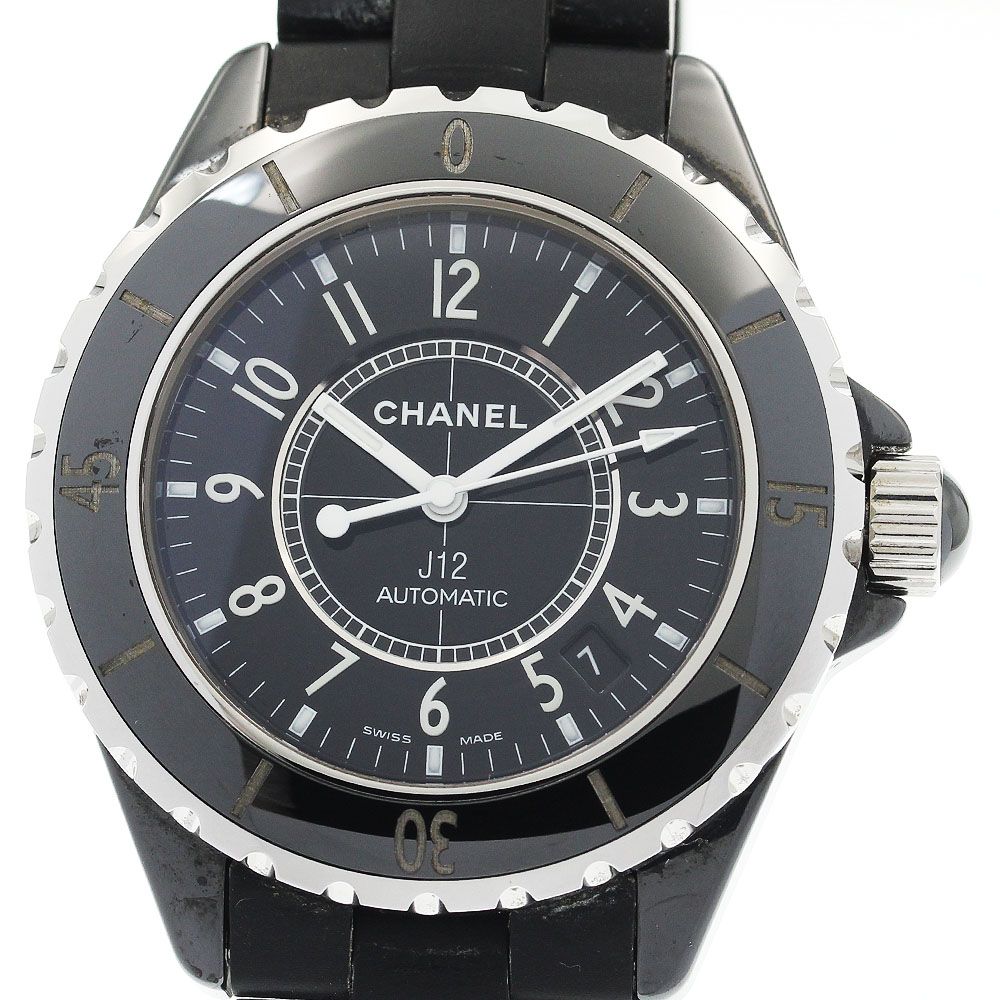 シャネル CHANEL H 3131 J 12 マットブラック セラミック 42 MM 自動巻き メンズ _923582