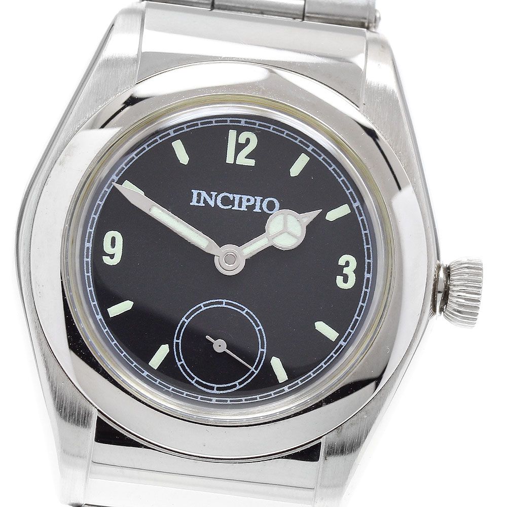 インキピオ INCIPIO スモールセコンド 手巻き メンズ _923543