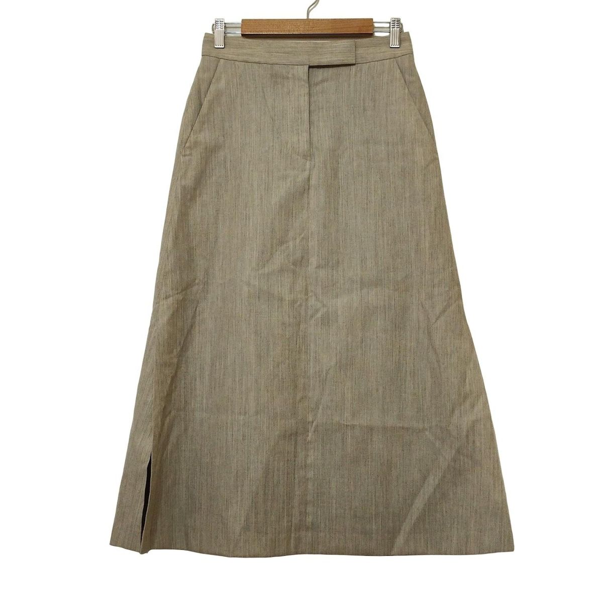 ebure エブール ロングスカート サイズ38 M レディース - ベージュ