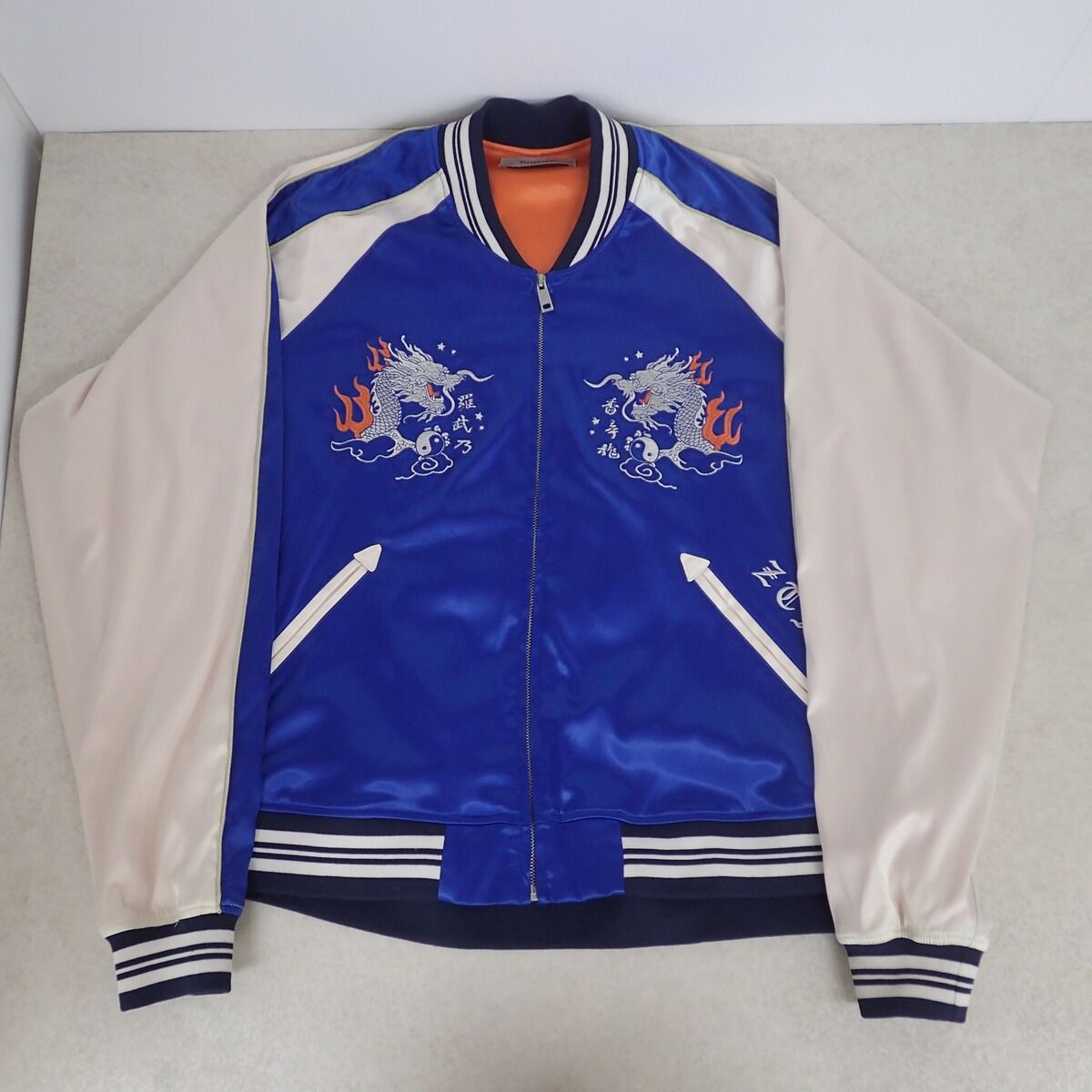 ずっと真夜中でいいのに 香辛龍 スカジャン XLサイズ ネイビー ブルー ずとまよ