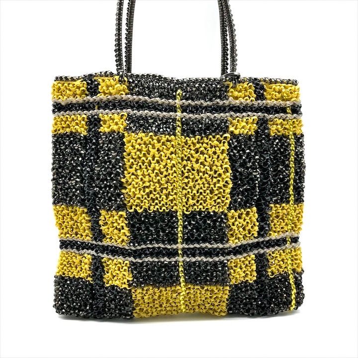 アンテプリマ ワイヤー ハンド バッグ イエロー ブラック シルバー ブランド レディース 鞄 かばん k 7156