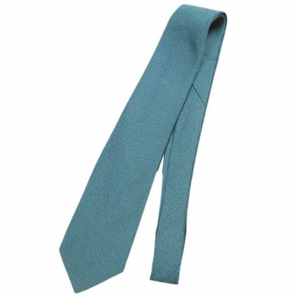 CHARVET シャルベ フランス製 ソリッドシルクネクタイ エメラルドグリーン g24653