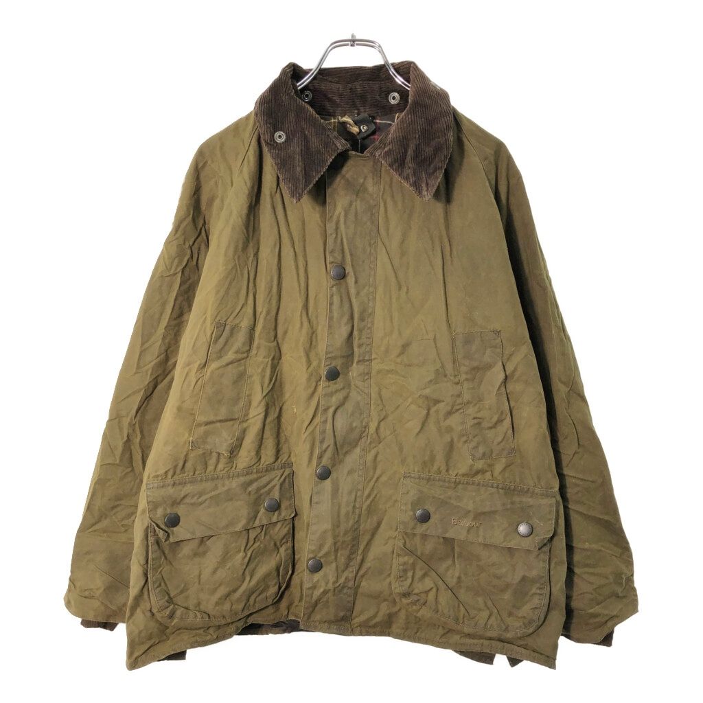 イングランド製 CLASSIC BEDALE オイルドジャケット オリーブ(メンズ C40/102CM)中古 古着 X0686 イングランド製 CLASSIC BEDALE オイルドジャケット オリーブ(メンズ