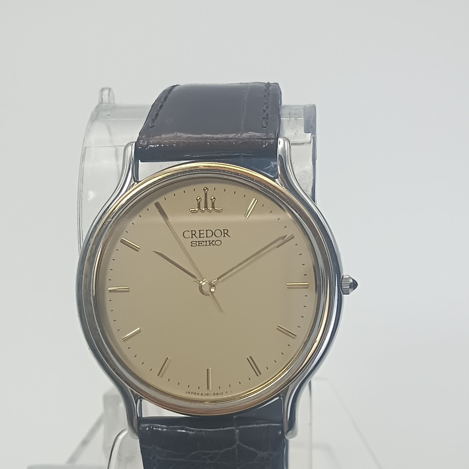 SEIKO セイコー CREDOR クレドール 9571-6020 SS 18KTベゼル コンビ