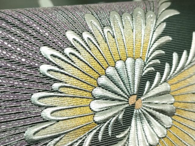  上 金彩友禅 卓越技能者 名工 和田光正 六通柄袋帯 菊 金銀彩 kh 6 袋帯 帯